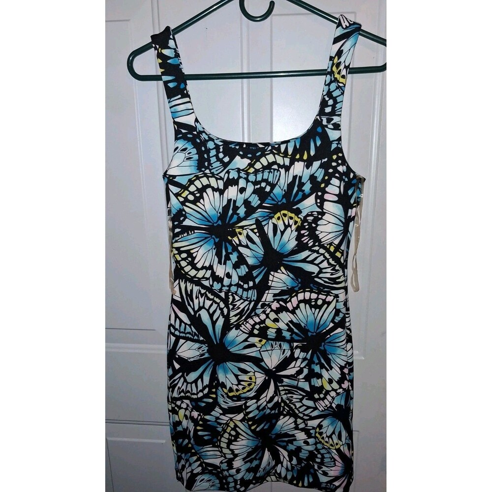 NoBo No Boundaries Blue Butterfly  Mini Dress Size Small / 5
